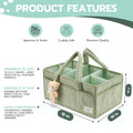 Baby Nursery Storage Basket for Diapers and Wipes