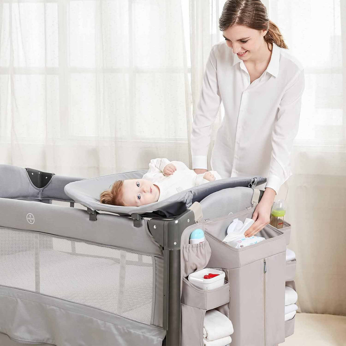 Nursery Storage Rack Suitable For Hanging Diaper